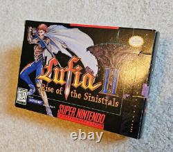 Lufia II 2 Rise of the Sinistrals SNES Super Nintendo Complete in Box