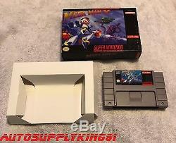 MEGA MAN X (Super Nintendo SNES, 1993) Game Complete CIB with Custom Box VERY MINT