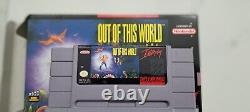 MINT Out of this World Super Nintendo SNES CIB