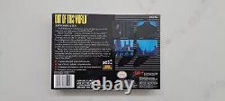 MINT Out of this World Super Nintendo SNES CIB