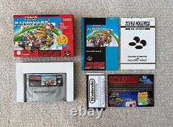 MINT Super Mario Kart Super Nintendo SNES PAL Boxed Complete CIB Collectors