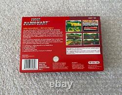 MINT Super Mario Kart Super Nintendo SNES PAL Boxed Complete CIB Collectors