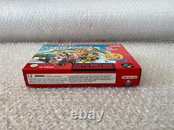 MINT Super Mario Kart Super Nintendo SNES PAL Boxed Complete CIB Collectors