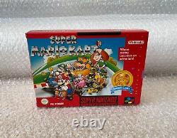 MINT Super Mario Kart Super Nintendo SNES PAL Boxed Complete CIB Collectors