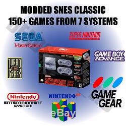 MODDED SNES Classic Mini 150+ Super Nintendo, NES, GBA, & Sega Genesis Games