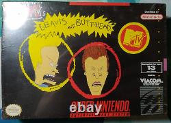 MTV's Beavis and Butt-Head Super Nintendo SNES Factory Sealed Assembled Mexico