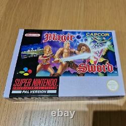 Magic Sword Super Nintendo Snes Pal Game Boxed Complete With Manual Free P&p