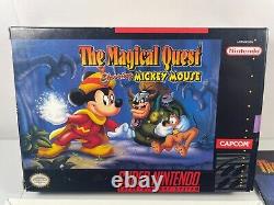 Magical Quest starring Mickey Mouse (Super Nintendo SNES, 1992) CIB Very Good