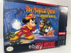 Magical Quest starring Mickey Mouse (Super Nintendo SNES, 1992) CIB Very Good