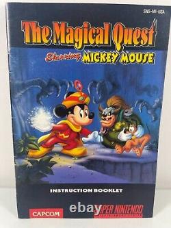 Magical Quest starring Mickey Mouse (Super Nintendo SNES, 1992) CIB Very Good