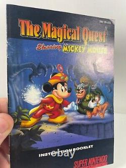 Magical Quest starring Mickey Mouse (Super Nintendo SNES, 1992) CIB Very Good