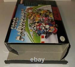 Mario Kart (Super Nintendo, SNES) Complete withInserts + Protector Authentic