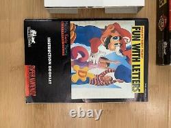 Mario's Early Years Fun With Letters Super Nintendo SNES Complete In Box CIB