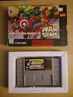 Marvel Super Heroes In War Of Gems (Super Nintendo, 1996) Tested/Works
