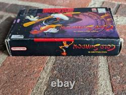 Maui Mallard Cold Shadow Super Nintendo SNES Complete CIB Tested & Working