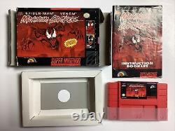 Maximum Carnage- SNES Complete TESTED CIB RED