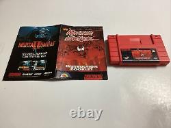 Maximum Carnage- SNES Complete TESTED CIB RED