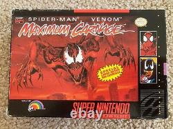 Maximum Carnage (Super Nintendo SNES) Complete with Ads