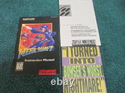 Mega Man 7 (Super Nintendo SNES) Complete CIB with Magazine + Poster