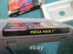 Mega Man 7 (Super Nintendo SNES) Complete CIB with Magazine + Poster