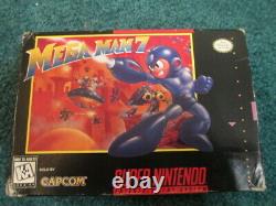 Mega Man 7 (Super Nintendo SNES) Complete CIB with Magazine + Poster