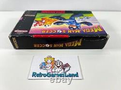 Mega Man Soccer NTSC SUA Super Nintendo SNES NO MANUAL Megaman