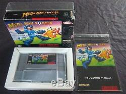 Mega Man Soccer (SNES, 1994) Fully Complete Game (NTSC-US/C) 100% Authentic