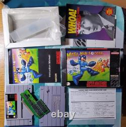 Mega Man Soccer Super Nintendo SNES CIB Complete in Box with Registration Card