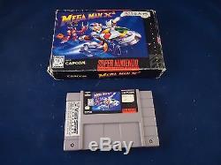Mega Man X2 (Super Nintendo SNES 1996) with Box game WORKS! Megaman