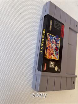 Mega Man X3 SNES Super Nintendo AUTHENTIC TESTED BAD LABEL READ