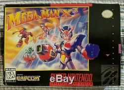 Mega Man X3 SNES Super Nintendo CIB Excellent Condition