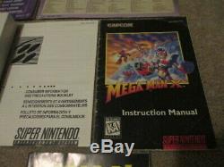 Mega Man X3 (Super Nintendo SNES) Complete CIB with Magazine Walkthrough + Ad