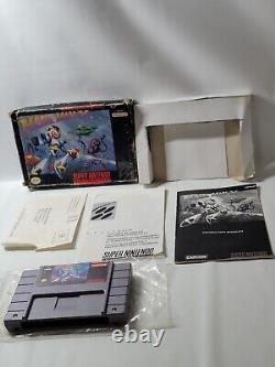 Mega Man X 1 Super Nintendo SNES Majesco Video Game CIB Complete Box Manual