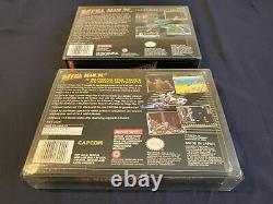 Mega Man X AND X2 CIB SNES LOT! Super Nintendo Complete in Box MegaMan Manuals