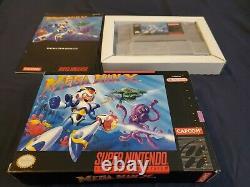Mega Man X AND X2 CIB SNES LOT! Super Nintendo Complete in Box MegaMan Manuals