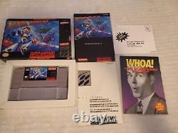 Mega Man X SNES Super Nintendo Complete CIB, Great Condition and Tested