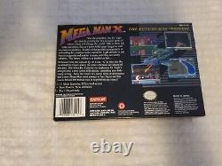 Mega Man X SNES Super Nintendo Complete CIB, Great Condition and Tested