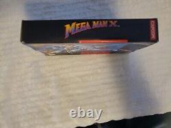 Mega Man X SNES Super Nintendo Complete CIB, Great Condition and Tested