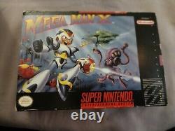Mega Man X (Super Nintendo) Complete CIB Good Condition Game Boxed withManual SNES