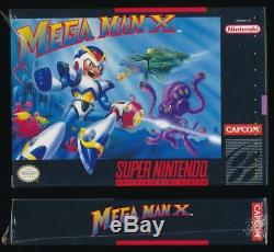 Mega Man X (Super Nintendo Entertainment System SNES, 1994) Mint Sealed Complete
