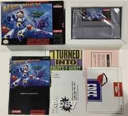 Mega Man X Super Nintendo SNES CIB 100% Complete Near Mint