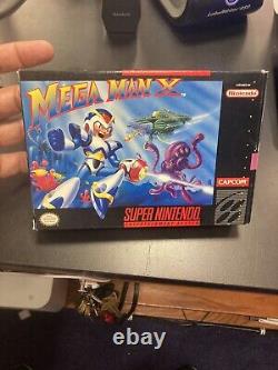 Mega Man X Super Nintendo SNES Complete! CIB! Authentic! Rare! Reg Card! Tested