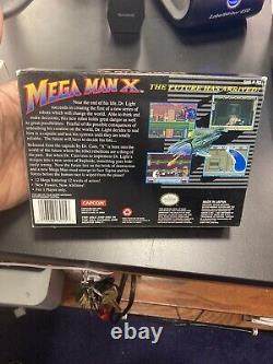 Mega Man X Super Nintendo SNES Complete! CIB! Authentic! Rare! Reg Card! Tested