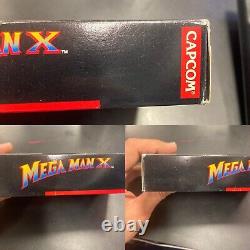 Mega Man X Super Nintendo SNES Complete! CIB! Authentic! Rare! Reg Card! Tested