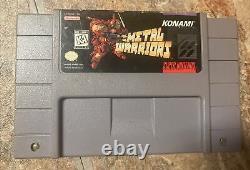 Metal Warriors Snes Nintendo Game Authentic Konami Super Nintendo