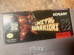 Metal Warriors Snes Nintendo Game Authentic Konami Super Nintendo