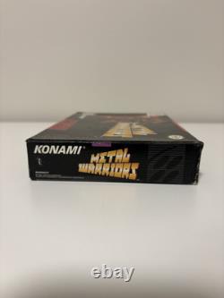 Metal Warriors Super Nintendo SNES Cart & Box Authentic & Tested Damaged