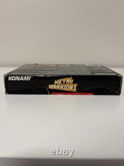 Metal Warriors Super Nintendo SNES Cart & Box Authentic & Tested Damaged