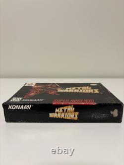 Metal Warriors Super Nintendo SNES Cart & Box Authentic & Tested Damaged