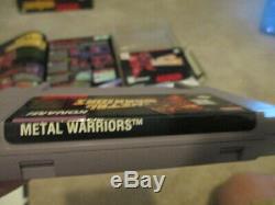 Metal Warriors (Super Nintendo SNES) Complete CIB with Poster + Walkthrough